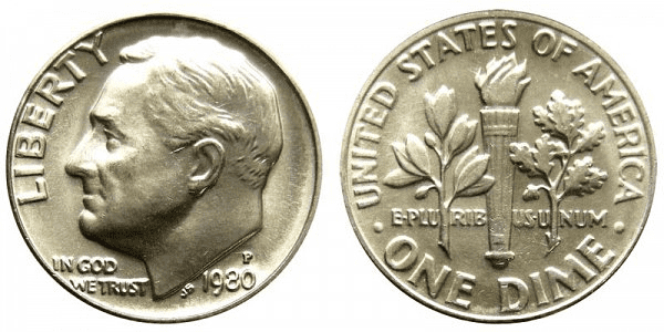 1980-P Dime (No Mint Mark)