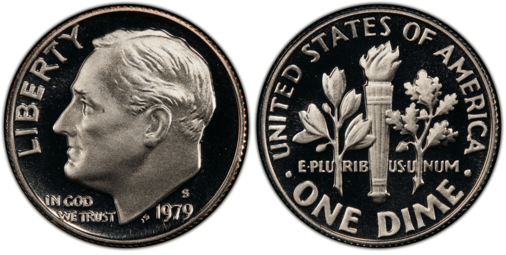 What Is A 1979 Roosevelt Dime Made Of