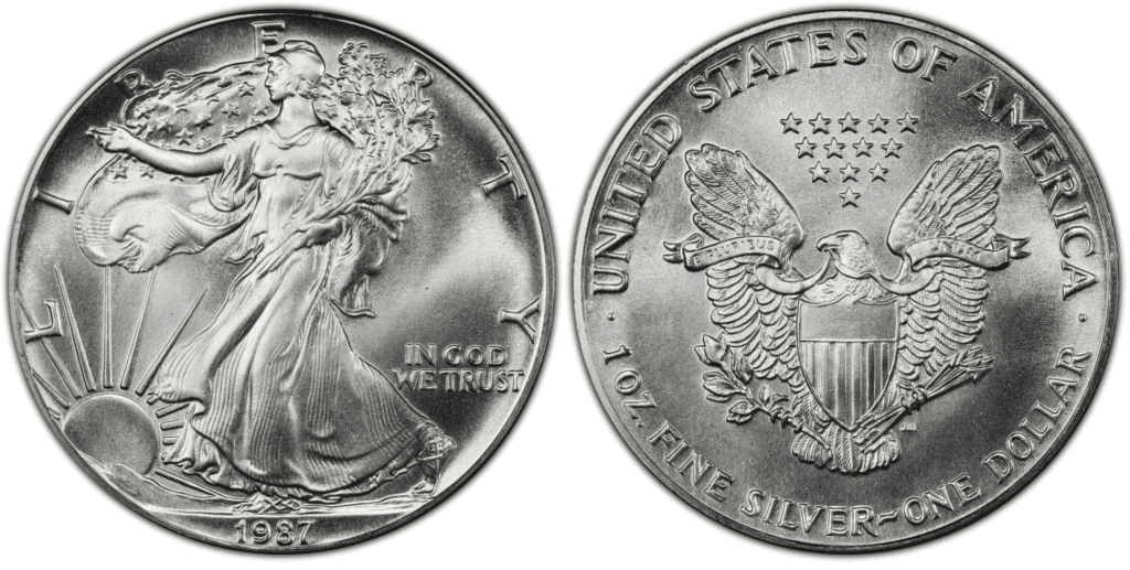 1987 Silver Eagle Dollar