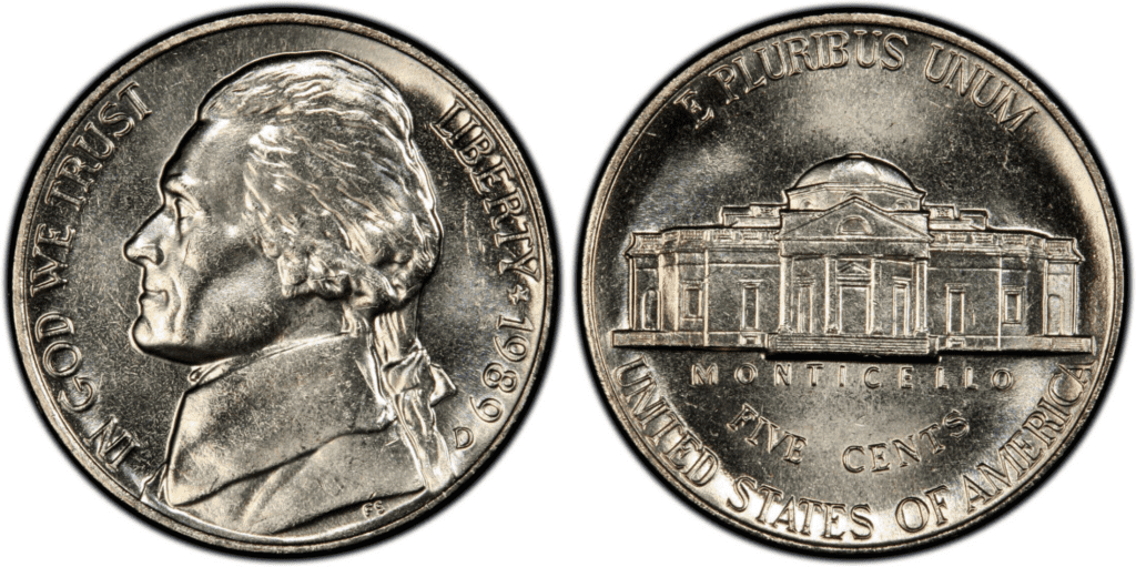 1989-D Jefferson Nickel