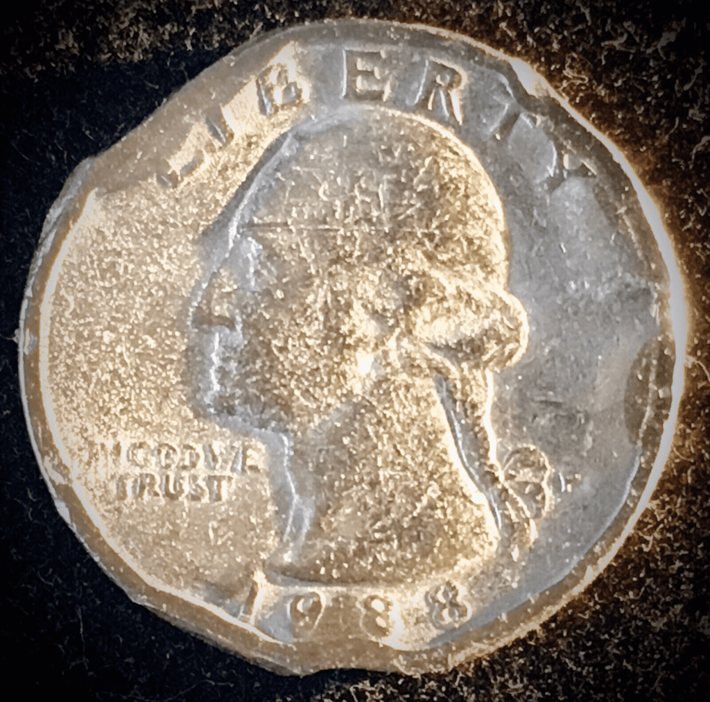 1988 P Washington Quarter Mint Error Coin