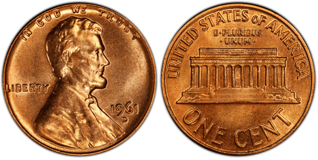 1961 D Lincoln Penny