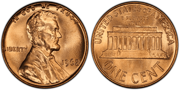 1962 P Lincoln Penny