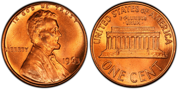 1963 P Lincoln Penny