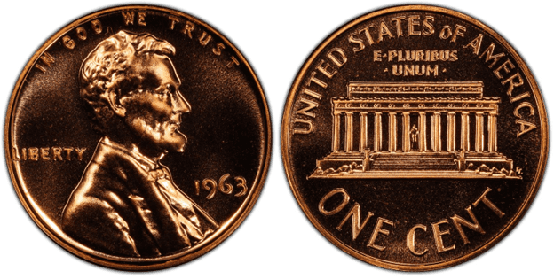 1963 S Lincoln Penny
