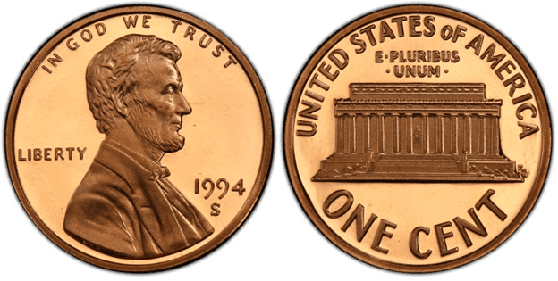 1994 S Lincoln Penny