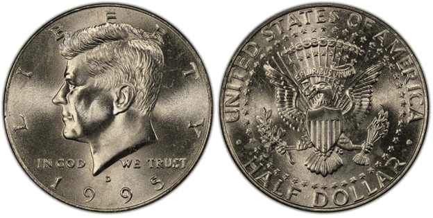 1995 D Kennedy Half Dollar