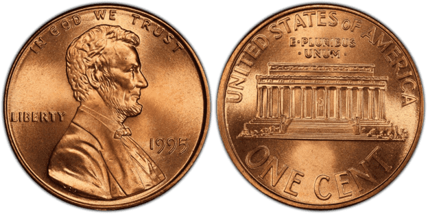1995 P Lincoln Penny
