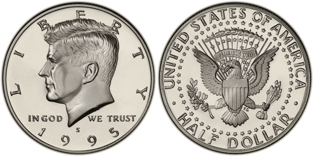 1995 S Kennedy Half Dollar (proof)
