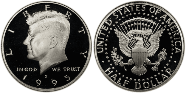 1995 S Silver Kennedy Half Dollar (proof)