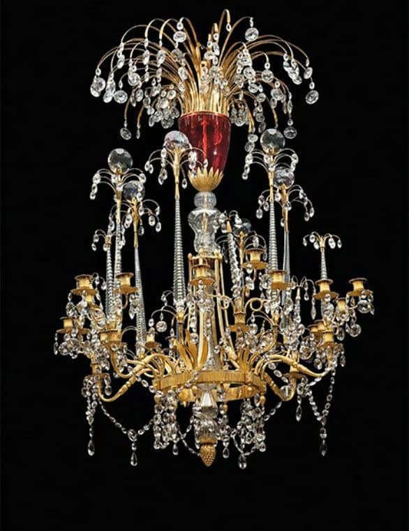 Imperial Neoclassical 18-Light Chandelier