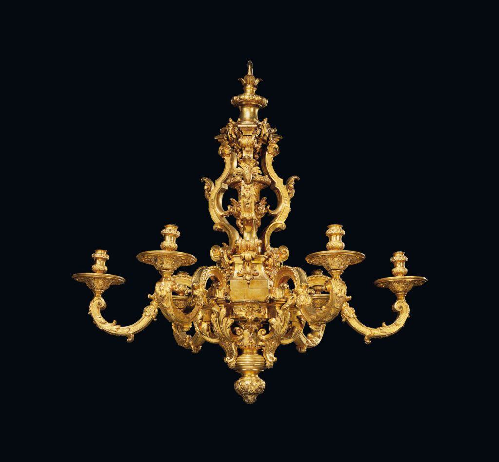 Louis XIV Ormolu Six-Light Chandelier