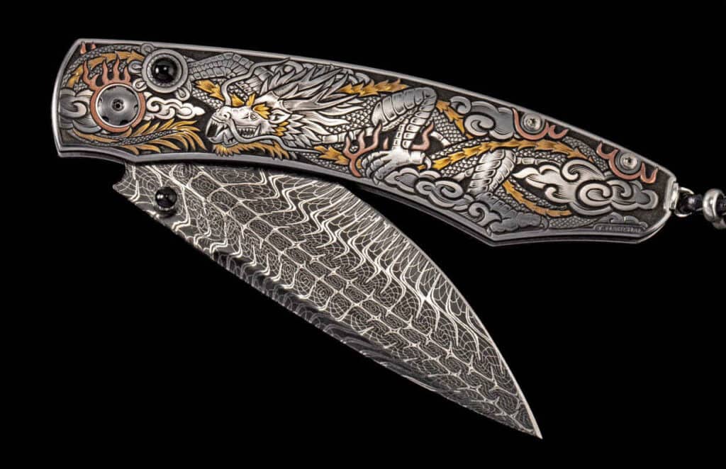 Spearpoint Horned Dragon Pocket Knife