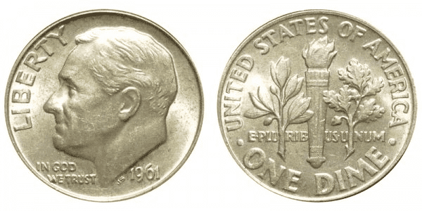 What Is the 1961 Roosevelt Dime Made Of