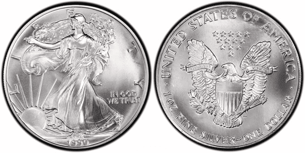What Is the 1990 Silver Dollar Made Of