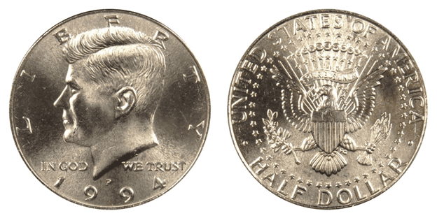 What Is the 1994 Kennedy Half Dollar Made Of