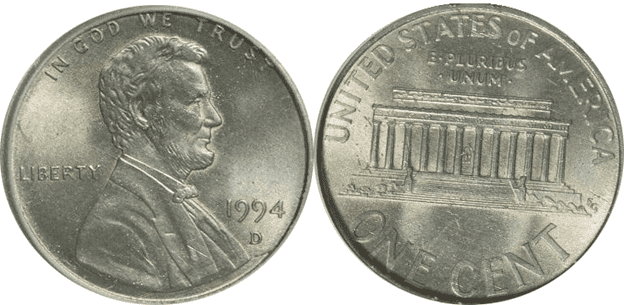 What Is the 1994 Lincoln Penny Made Of