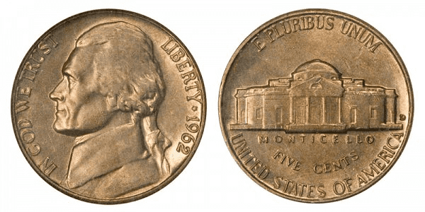 What Is the 1962 Jefferson Nickel Made Of