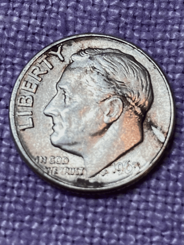 coin to be discolored