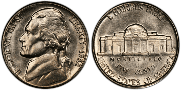 1952 D Jefferson Nickel