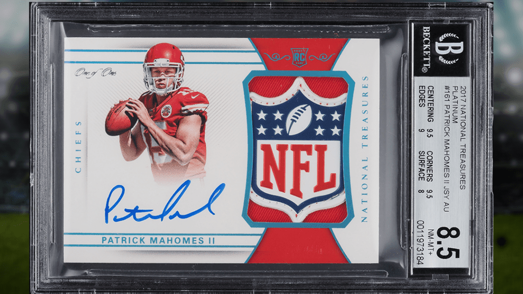 Autographed Patrick Mahomes 1-of-1 Rookie Card