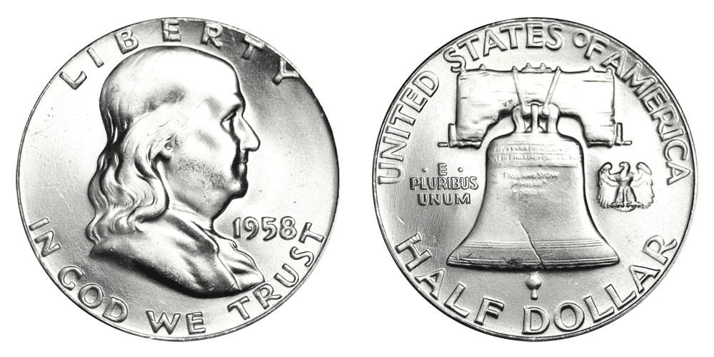 What Is the 1958 Franklin Half Dollar Made Of