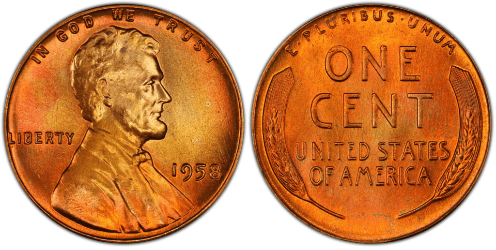 1958 P Lincoln Penny