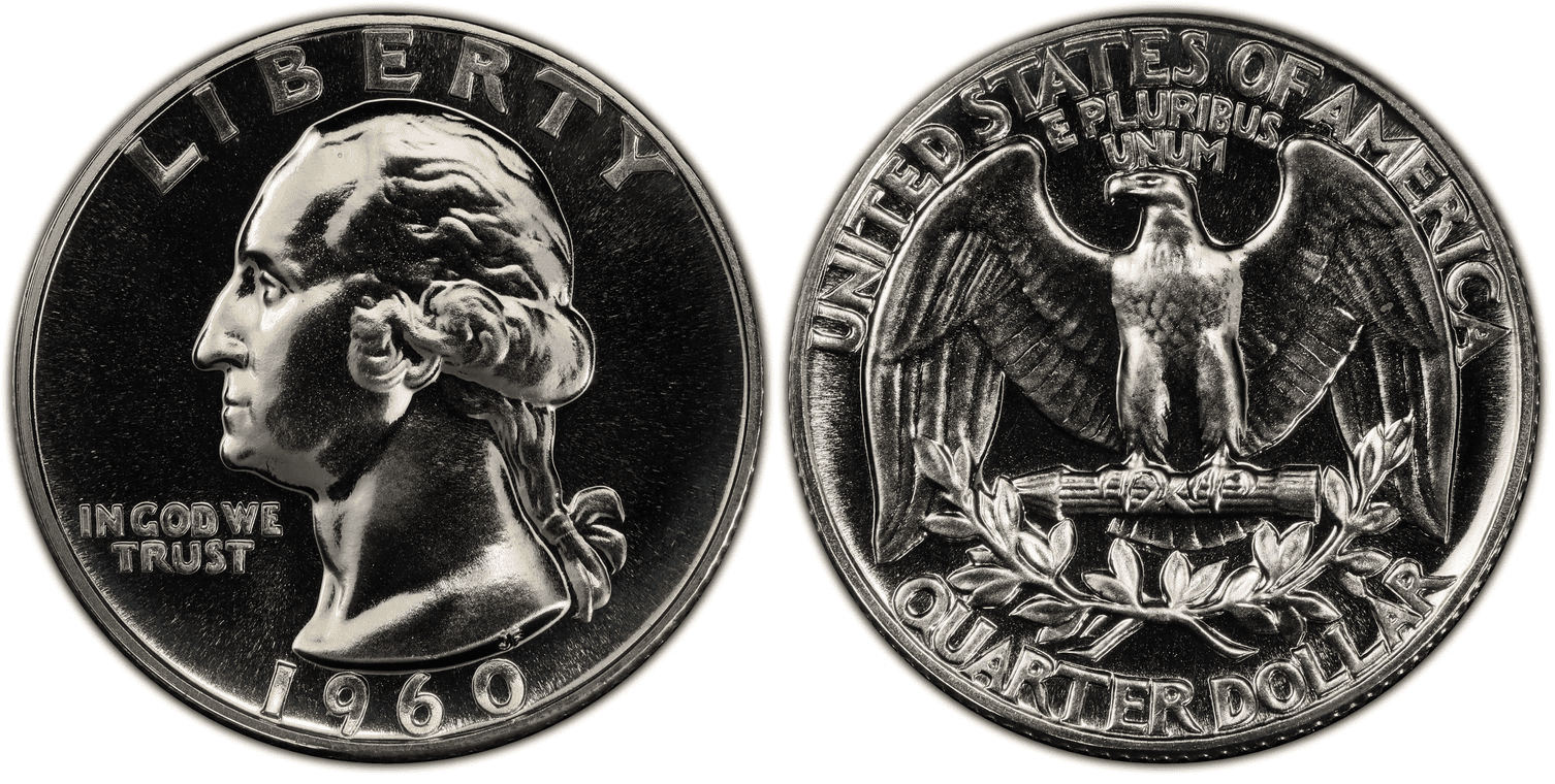 1960 P Proof Washington Quarter