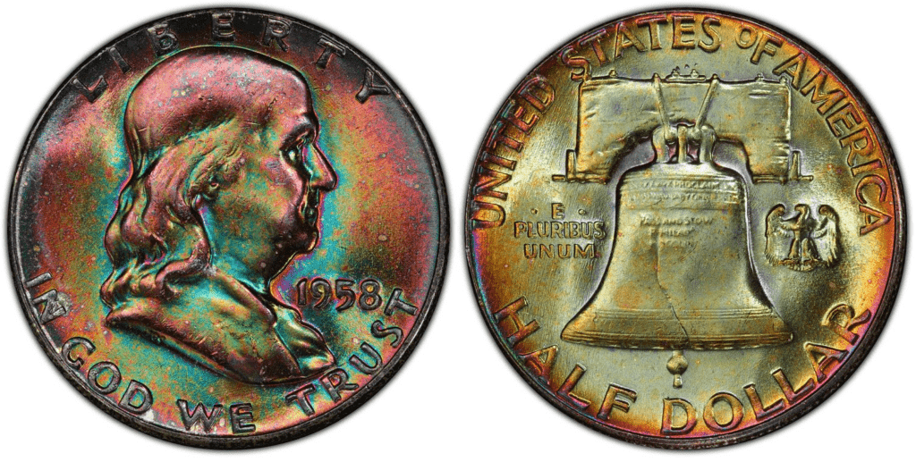 1958-P Franklin Half Dollar