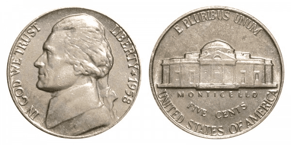 What Is the 1958 Jefferson Nickel Made Of