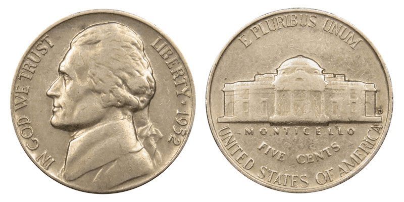 What Is the 1952 Jefferson Nickel Made Of