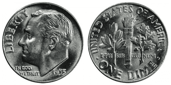 What Is the 1955 Roosevelt Dime Made Of