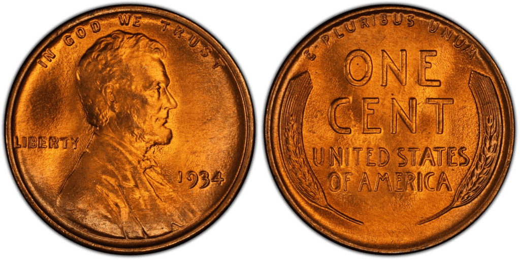 1934 P Lincoln Wheat Penny