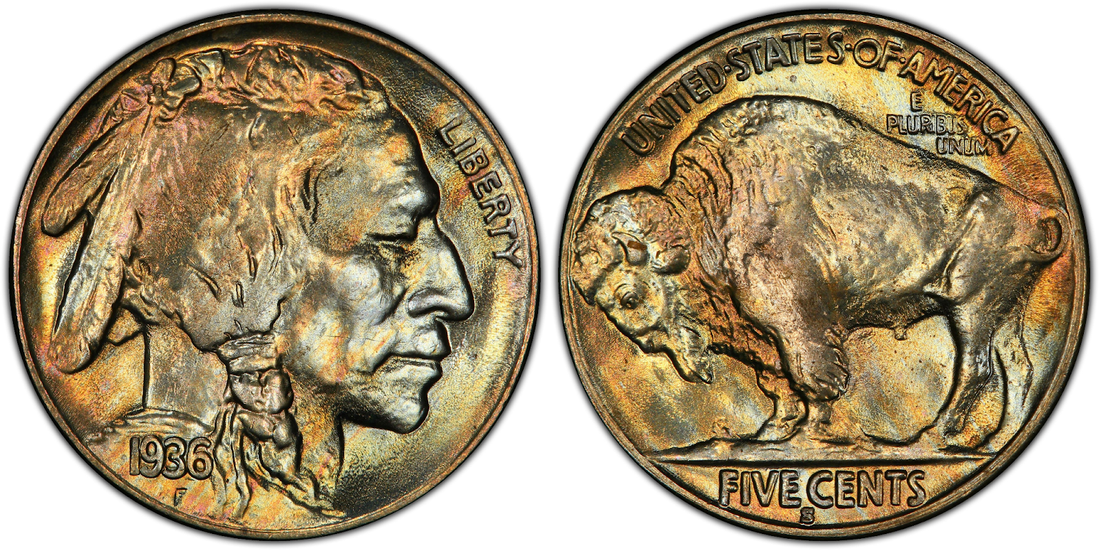 1936 S Buffalo Nickel