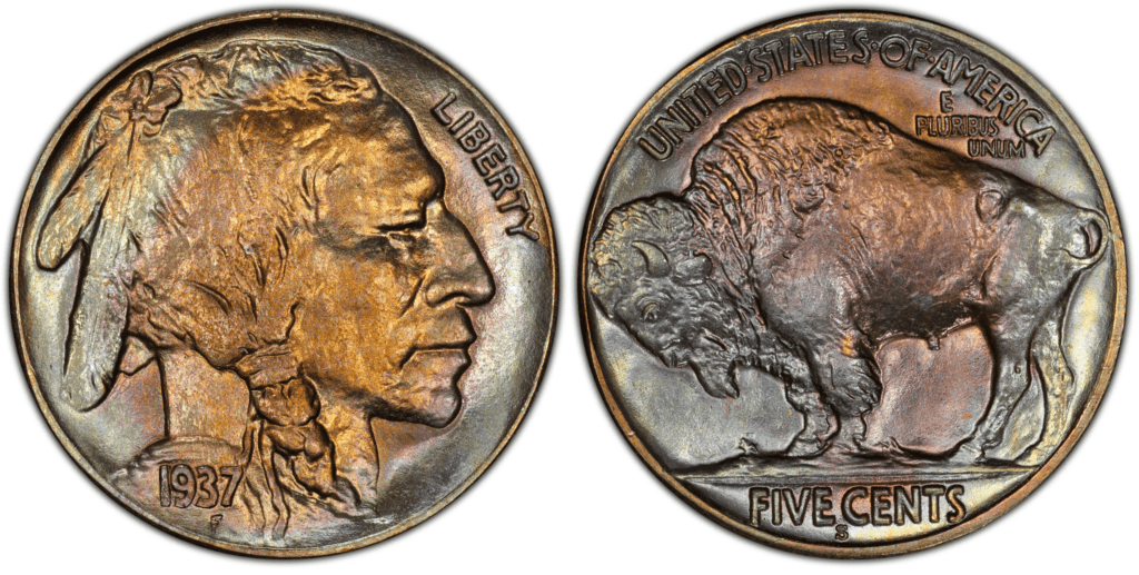 1937 S Buffalo Nickel