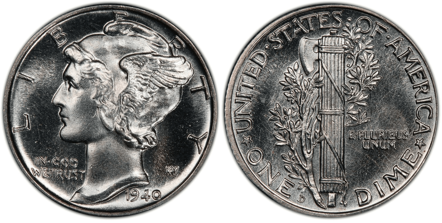 1940 D Mercury Dime