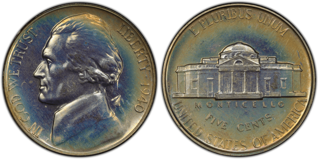 1940 P proof Jefferson Nickel