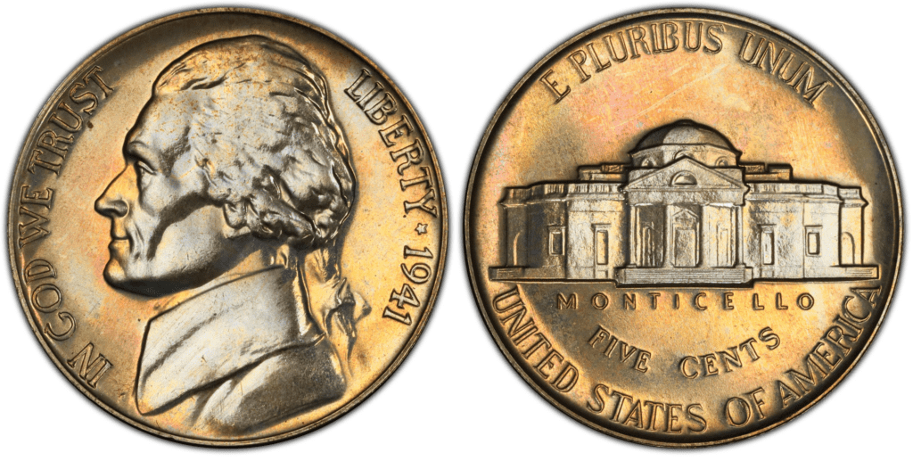 1941 proof Jefferson Nickel