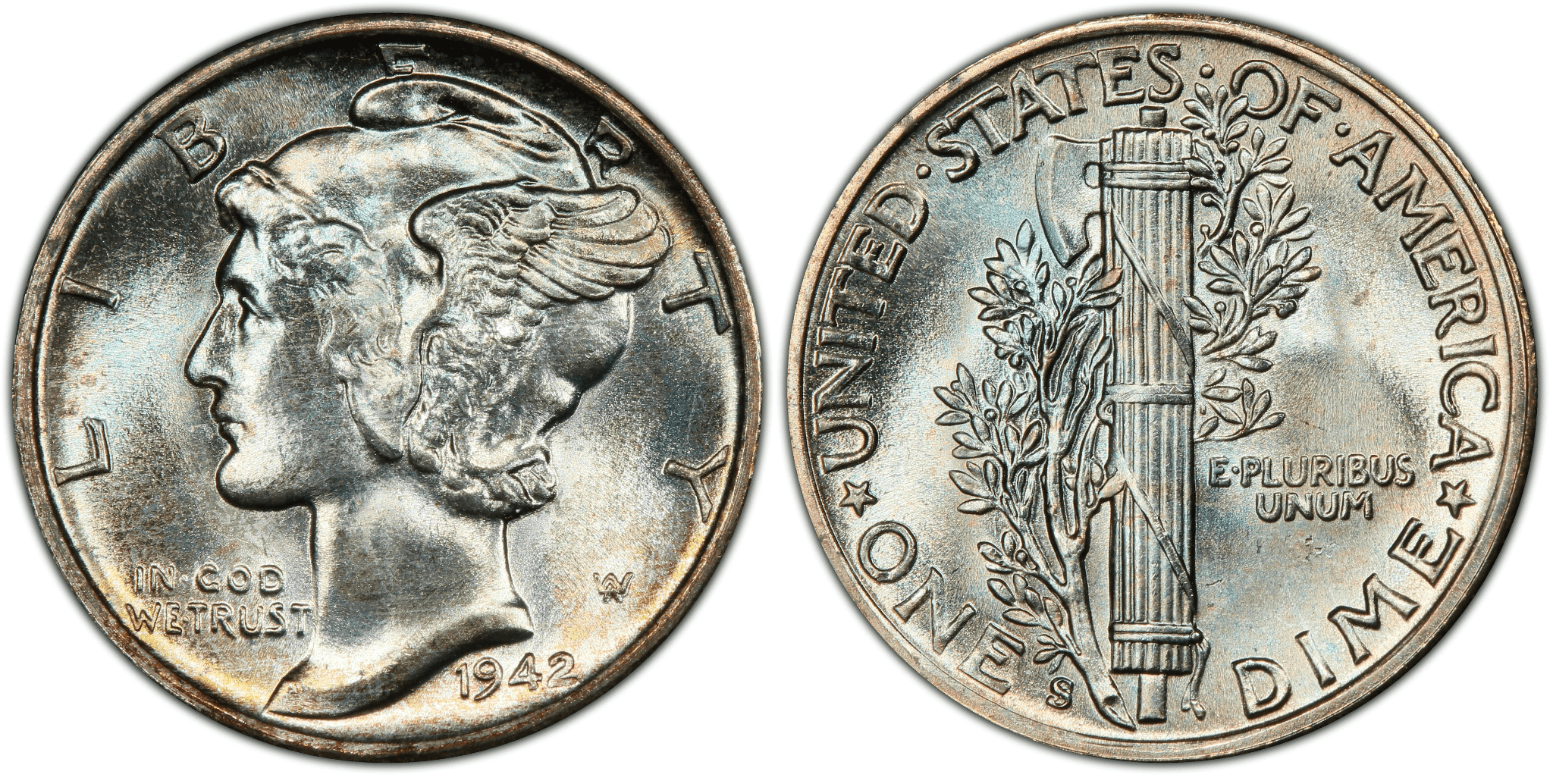 1942 S Mercury Dime