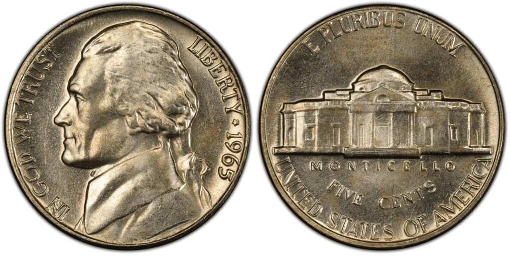 1965 Jefferson Nickel (Full Steps)