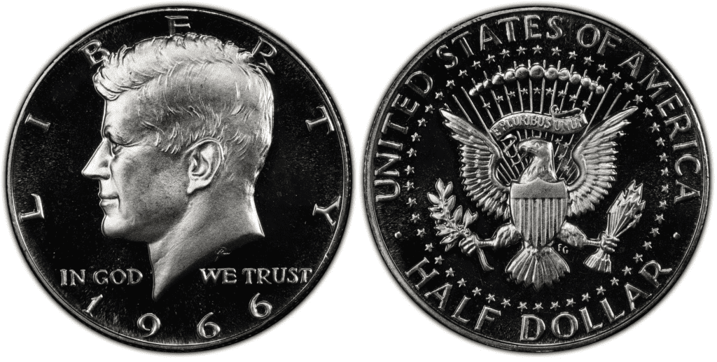 1966 S Kennedy Half Dollar Deep Cameo