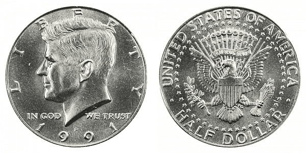 1991 P Kennedy Half Dollar