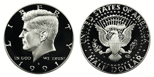 1991 S Kennedy Half Dollar Proof