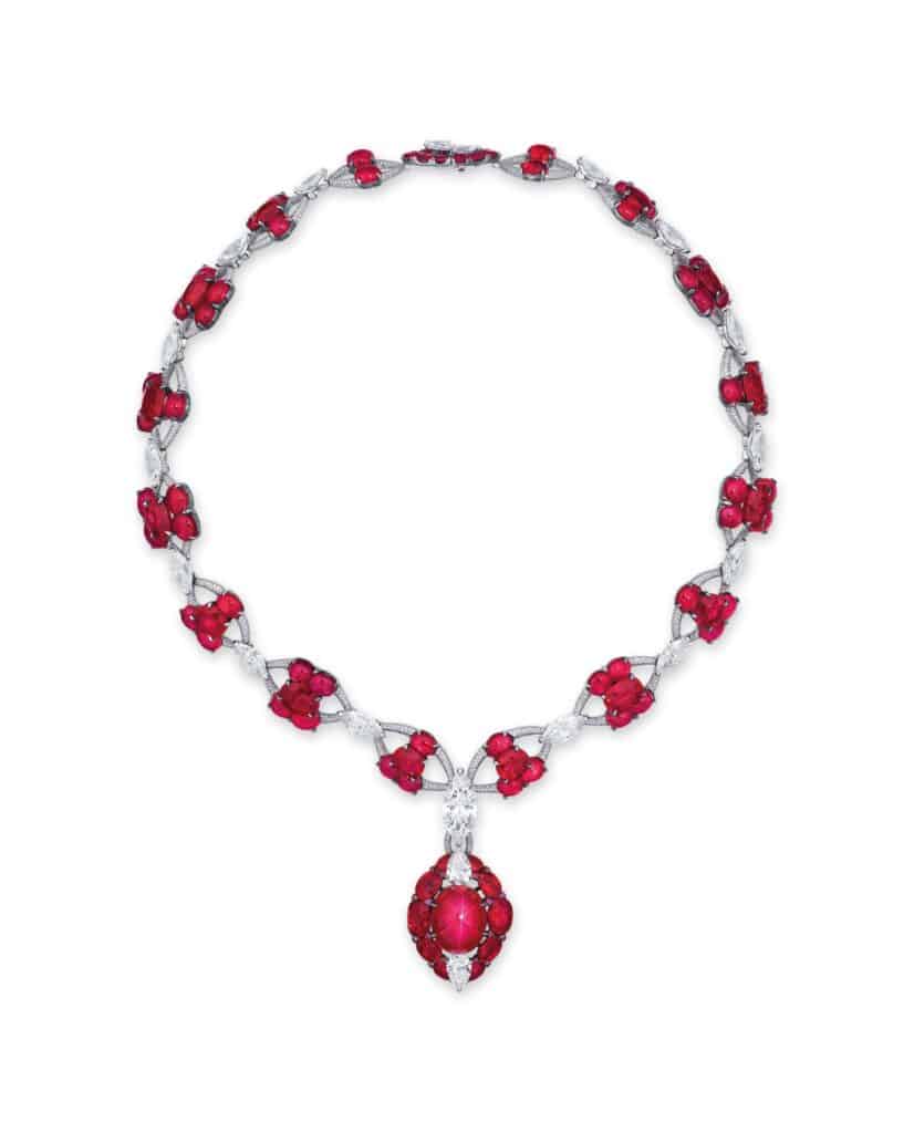 Etcetera Ruby and Diamond Necklace