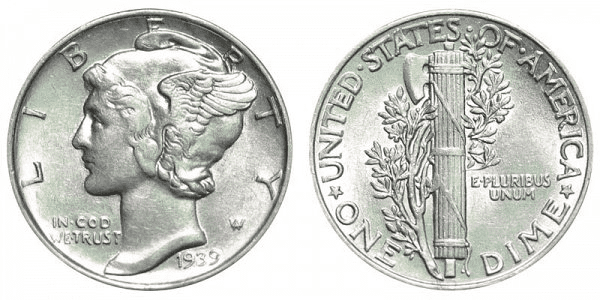 What Is the 1939 Mercury Dime Made Of