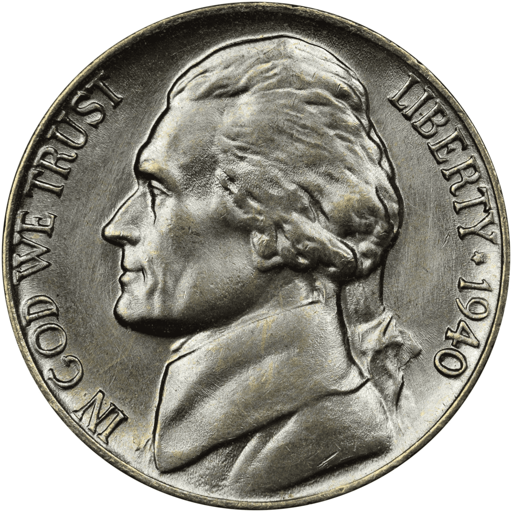 What Is the 1940 Jefferson Nickel Made Of