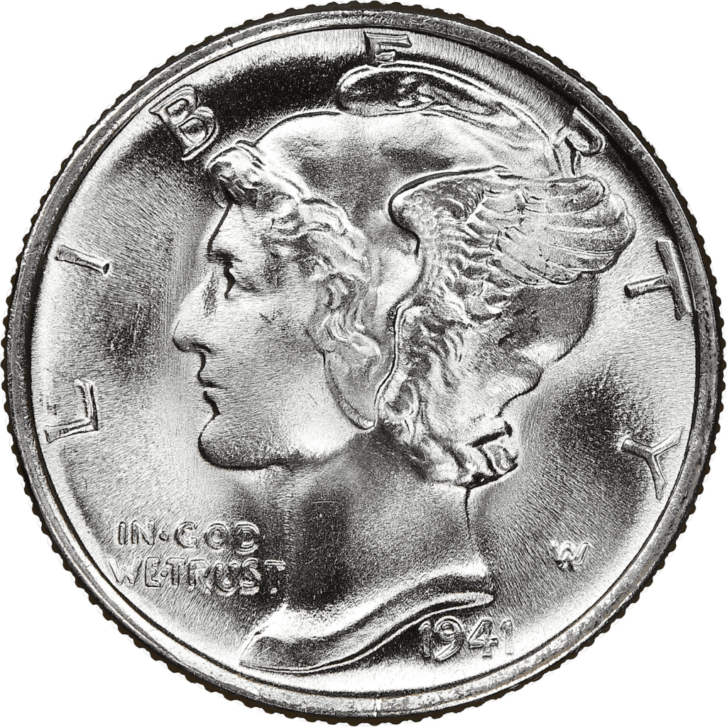 What Is the 1941 Mercury Dime Made Of