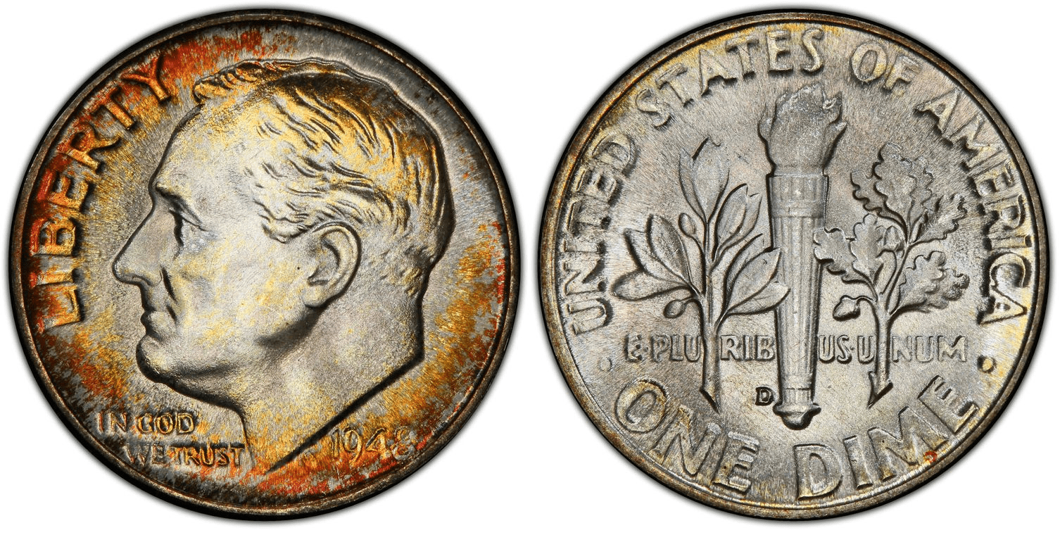 1948 D Roosevelt Dime