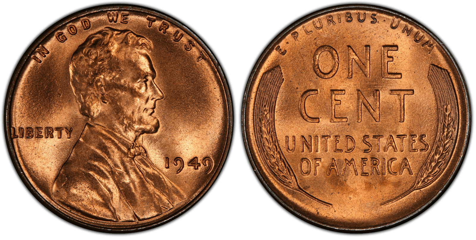 1949 P Lincoln Wheat Penny
