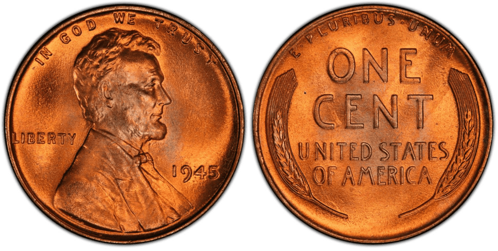 1945 P Lincoln Wheat Penny